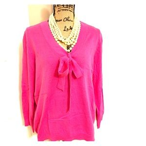 J.Crew Mercantile Bow V-neck Sweater